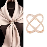 Maxbell Scarf Ring Blankets for Women Girls Heavy Duty Clothes Corner Knotted Button Rose Gold