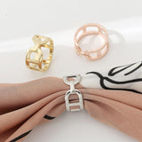 Maxbell Scarf Ring Blankets for Women Girls Heavy Duty Clothes Corner Knotted Button Rose Gold
