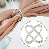 Maxbell Scarf Ring Blankets for Women Girls Heavy Duty Clothes Corner Knotted Button Silver
