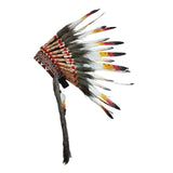 Maxbell Indian Inspired Feather Headdress Chief Indian Hat for Show Party Masquerade