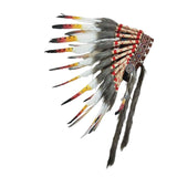 Maxbell Indian Inspired Feather Headdress Chief Indian Hat for Show Party Masquerade