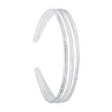 Maxbell Ladies Women Triple Row Headband for Make up, Sports Accessories PC Material Transparent