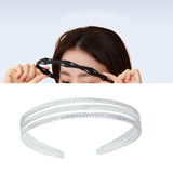 Maxbell Ladies Women Triple Row Headband for Make up, Sports Accessories PC Material Transparent