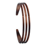 Maxbell Ladies Women Triple Row Headband for Make up, Sports Accessories PC Material Brown