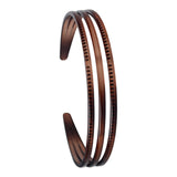 Maxbell Ladies Women Triple Row Headband for Make up, Sports Accessories PC Material Brown