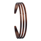 Maxbell Ladies Women Triple Row Headband for Make up, Sports Accessories PC Material Brown