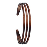 Maxbell Ladies Women Triple Row Headband for Make up, Sports Accessories PC Material Brown