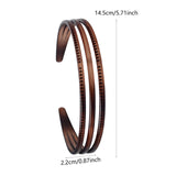 Maxbell Ladies Women Triple Row Headband for Make up, Sports Accessories PC Material Brown