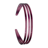 Maxbell Ladies Women Triple Row Headband for Make up, Sports Accessories PC Material Red