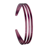 Maxbell Ladies Women Triple Row Headband for Make up, Sports Accessories PC Material Red