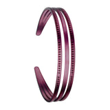 Maxbell Ladies Women Triple Row Headband for Make up, Sports Accessories PC Material Red