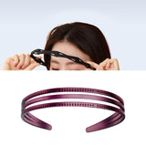 Maxbell Ladies Women Triple Row Headband for Make up, Sports Accessories PC Material Red