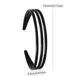Maxbell Ladies Women Triple Row Headband for Make up, Sports Accessories PC Material Black