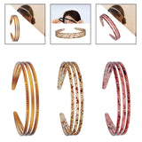 Maxbell Woman Headband with Three Row Lightweight for Reading and Writing Hair Clips Dark Brown