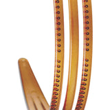 Maxbell Woman Headband with Three Row Lightweight for Reading and Writing Hair Clips Dark Brown