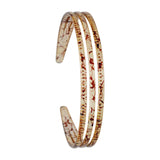 Maxbell Woman Headband with Three Row Lightweight for Reading and Writing Hair Clips Light Brown