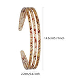 Maxbell Woman Headband with Three Row Lightweight for Reading and Writing Hair Clips Light Brown