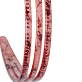 Maxbell Woman Headband with Three Row Lightweight for Reading and Writing Hair Clips Red