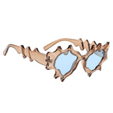 Maxbell Party Sunglasses for Women Funny for Beach Party Costume Decoration Holidays Blue