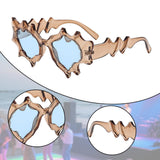 Maxbell Party Sunglasses for Women Funny for Beach Party Costume Decoration Holidays Blue