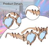 Maxbell Party Sunglasses for Women Funny for Beach Party Costume Decoration Holidays Blue