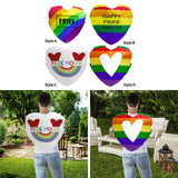 Maxbell Rainbow Heart Costume Role Play Prop Reusable Gift Decorative Cosplay Outfit Style A