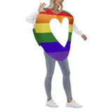 Maxbell Rainbow Heart Costume Role Play Prop Reusable Gift Decorative Cosplay Outfit Style D