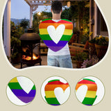 Maxbell Rainbow Heart Costume Role Play Prop Reusable Gift Decorative Cosplay Outfit Style D