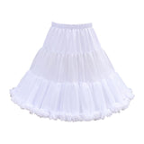 Maxbell Petticoat Elastic Waistband Half Slip Tutu for Dress Wedding Cosplay Costume