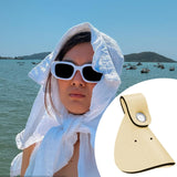Maxbell Nose Sun Protection for Glasses Comfortable PU Leather Simple Nose Protector