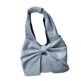 Maxbell Women's Underarm Bag Armpit Bag Canvas Handbag for Dating Traveling Leisure Blue