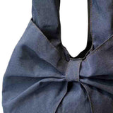 Maxbell Women's Underarm Bag Armpit Bag Canvas Handbag for Dating Traveling Leisure Dark Blue