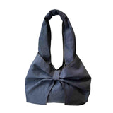 Maxbell Women's Underarm Bag Armpit Bag Canvas Handbag for Dating Traveling Leisure Dark Blue
