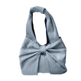 Maxbell Women's Underarm Bag Armpit Bag Canvas Handbag for Dating Traveling Leisure Light Blue