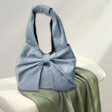 Maxbell Women's Underarm Bag Armpit Bag Canvas Handbag for Dating Traveling Leisure Light Blue