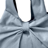 Maxbell Women's Underarm Bag Armpit Bag Canvas Handbag for Dating Traveling Leisure Light Blue