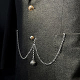 Maxbell Tassel Brooch Lapel Pin Men suits for Celebration Tuxedo of Shirts Festivals