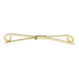 Maxbell Mens Tie Collar Bar Formal Jewelry Accessory Lapel Stick Metal Collar Holder Gold