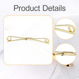 Maxbell Mens Tie Collar Bar Formal Jewelry Accessory Lapel Stick Metal Collar Holder Gold