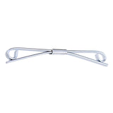 Maxbell Mens Tie Collar Bar Formal Jewelry Accessory Lapel Stick Metal Collar Holder Silver