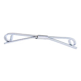Maxbell Mens Tie Collar Bar Formal Jewelry Accessory Lapel Stick Metal Collar Holder Silver
