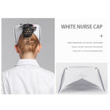 Maxbell Nurse Hat Stage Outfit Nursing School Graduation Party Versatile Working Cap White