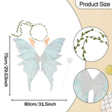 Maxbell Fairy Wings Cute Halloween Costume Accessories Decor Comfortable Fancy Dress White