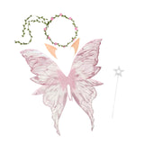 Maxbell Fairy Wings Cute Halloween Costume Accessories Decor Comfortable Fancy Dress Pink