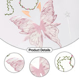 Maxbell Fairy Wings Cute Halloween Costume Accessories Decor Comfortable Fancy Dress Pink