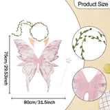 Maxbell Fairy Wings Cute Halloween Costume Accessories Decor Comfortable Fancy Dress Pink