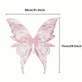 Maxbell Fairy Wings Cute Halloween Costume Accessories Decor Comfortable Fancy Dress Pink