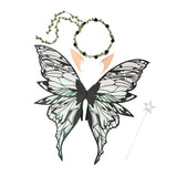 Maxbell Fairy Wings Cute Halloween Costume Accessories Decor Comfortable Fancy Dress Black