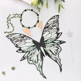Maxbell Fairy Wings Cute Halloween Costume Accessories Decor Comfortable Fancy Dress Black