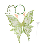 Maxbell Fairy Wings Cute Halloween Costume Accessories Decor Comfortable Fancy Dress Green